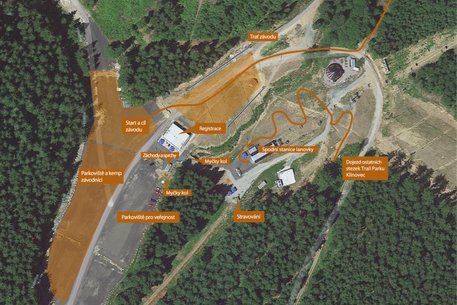 Klínovec mapa paddock enduro 2019